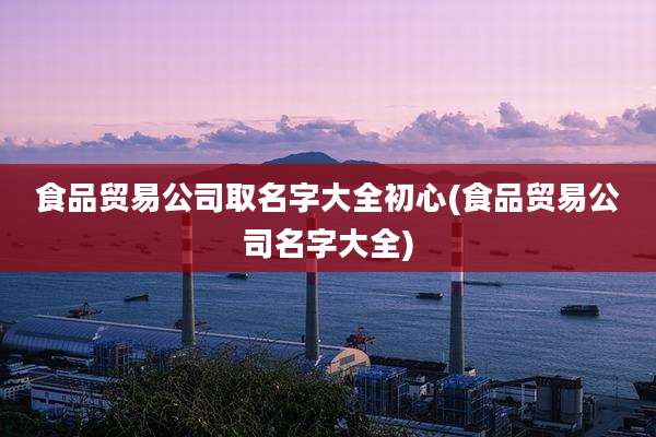 食品贸易公司取名字大全初心(食品贸易公司名字大全)