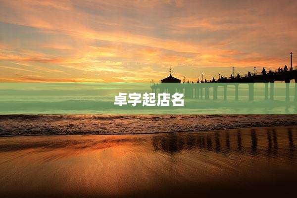卓字起店名