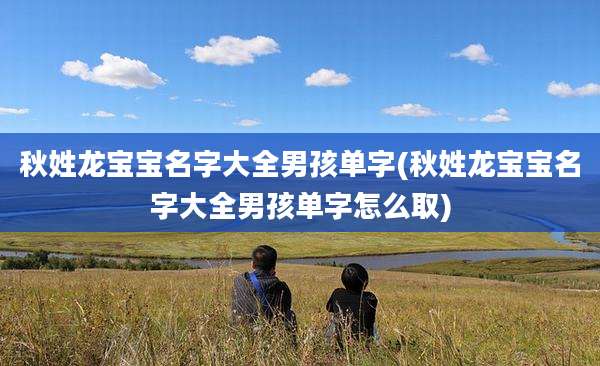 秋姓龙宝宝名字大全男孩单字(秋姓龙宝宝名字大全男孩单字怎么取)