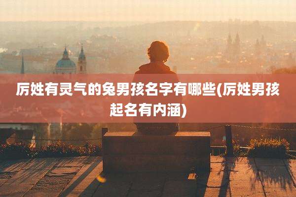 厉姓有灵气的兔男孩名字有哪些(厉姓男孩起名有内涵)