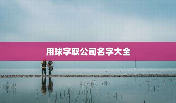 用球字取公司名字大全