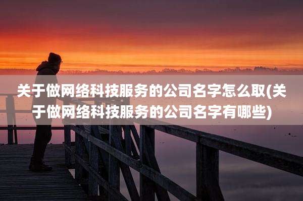 关于做网络科技服务的公司名字怎么取(关于做网络科技服务的公司名字有哪些)