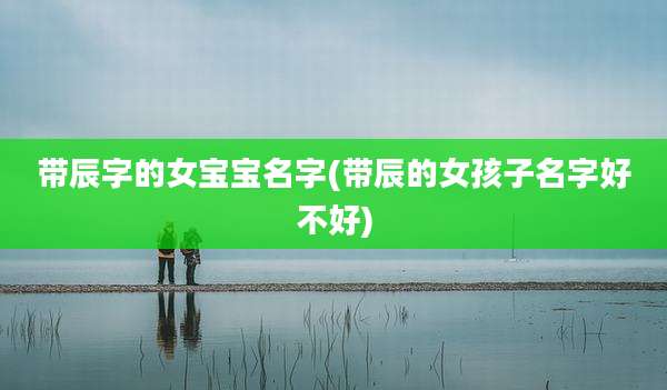 带辰字的女宝宝名字(带辰的女孩子名字好不好)