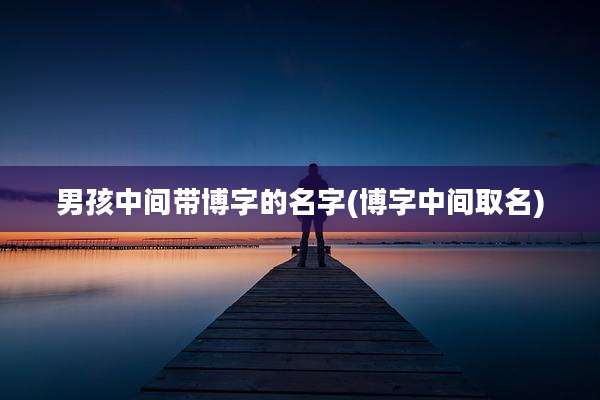 男孩中间带博字的名字(博字中间取名)