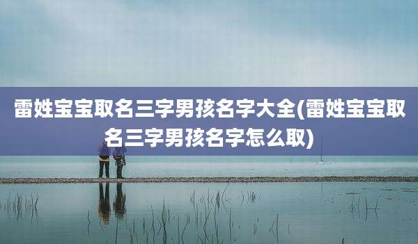 雷姓宝宝取名三字男孩名字大全(雷姓宝宝取名三字男孩名字怎么取)