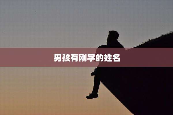男孩有刚字的姓名