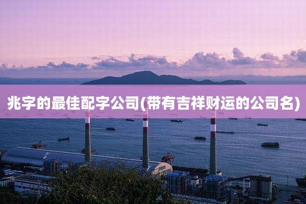 兆字的最佳配字公司(带有吉祥财运的公司名)