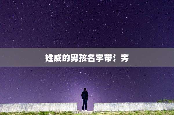 姓戚的男孩名字带氵旁