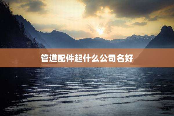 管道配件起什么公司名好