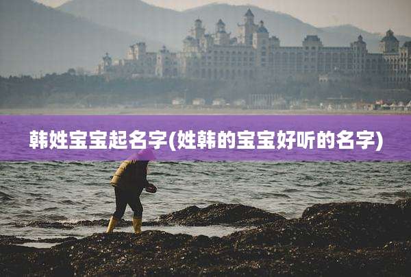韩姓宝宝起名字(姓韩的宝宝好听的名字)
