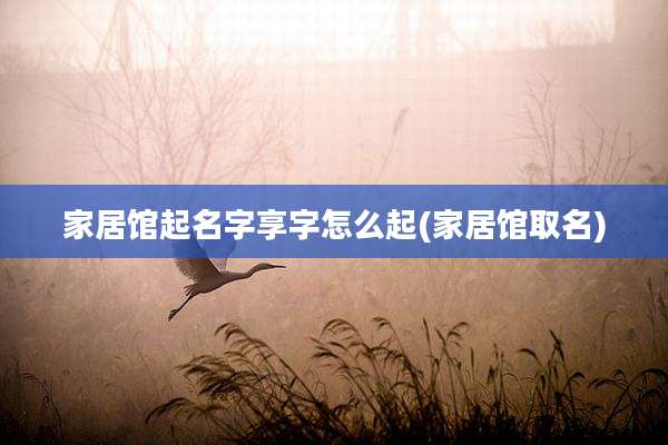 家居馆起名字享字怎么起(家居馆取名)
