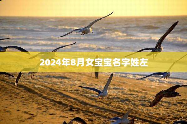 2024年8月女宝宝名字姓左