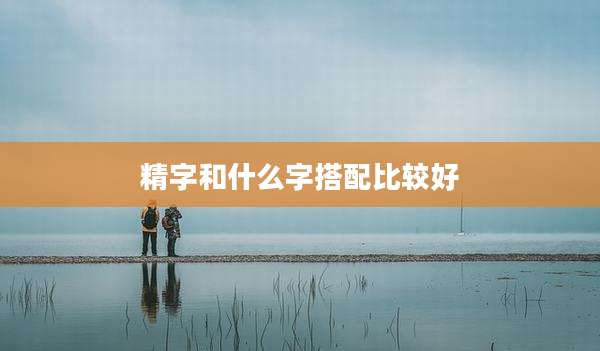 精字和什么字搭配比较好