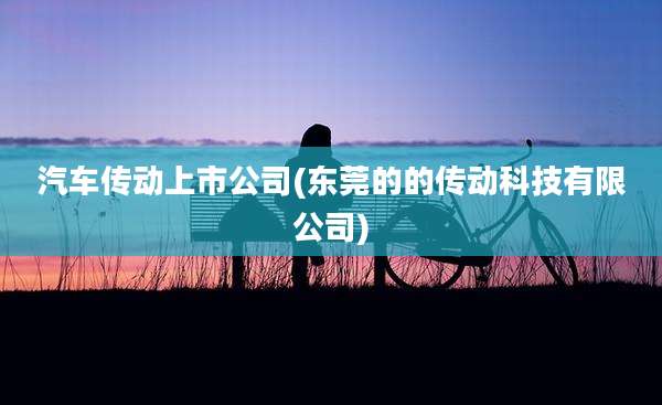 汽车传动上市公司(东莞的的传动科技有限公司)