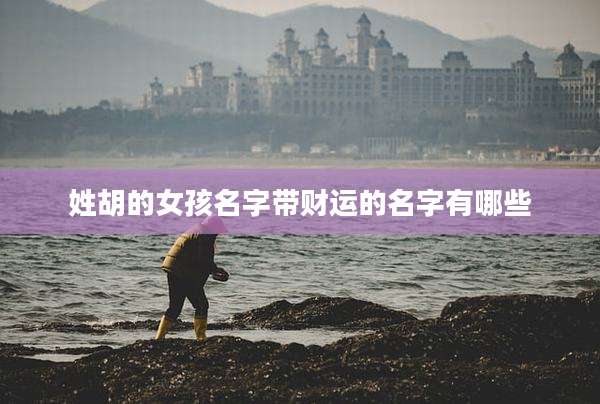 姓胡的女孩名字带财运的名字有哪些