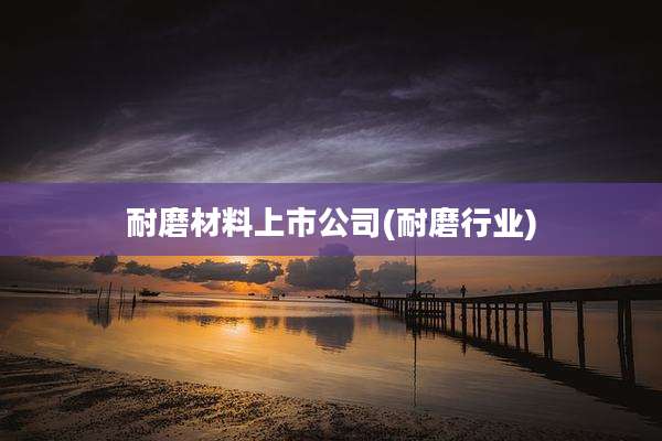 耐磨材料上市公司(耐磨行业)