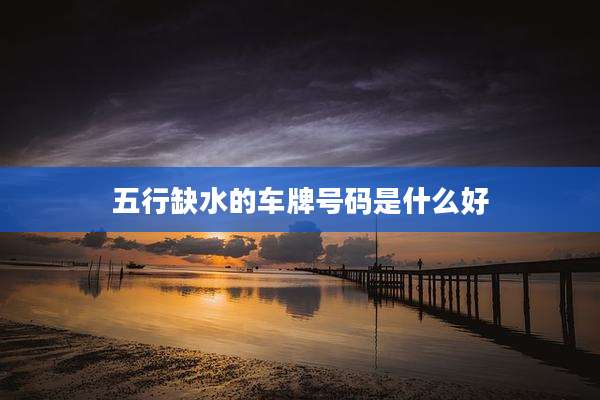 五行缺水的车牌号码是什么好