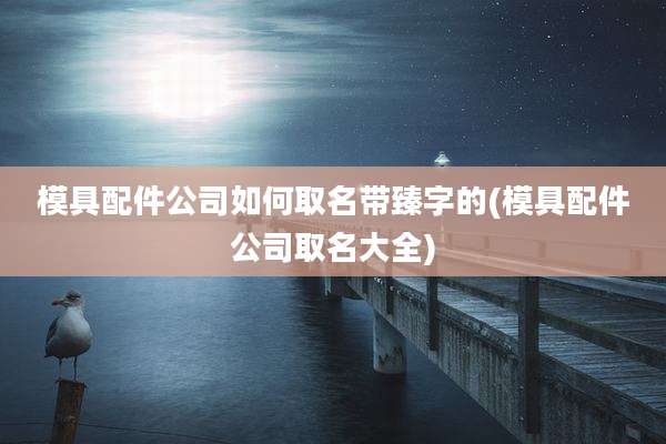 模具配件公司如何取名带臻字的(模具配件公司取名大全)