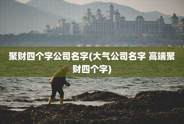 聚财四个字公司名字(大气公司名字 高端聚财四个字)