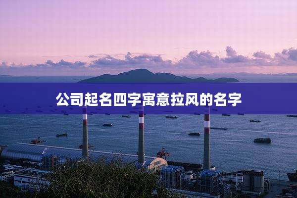 公司起名四字寓意拉风的名字