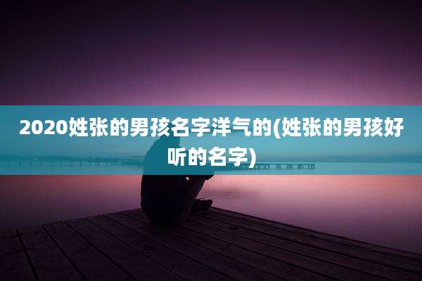 2020姓张的男孩名字洋气的(姓张的男孩好听的名字)