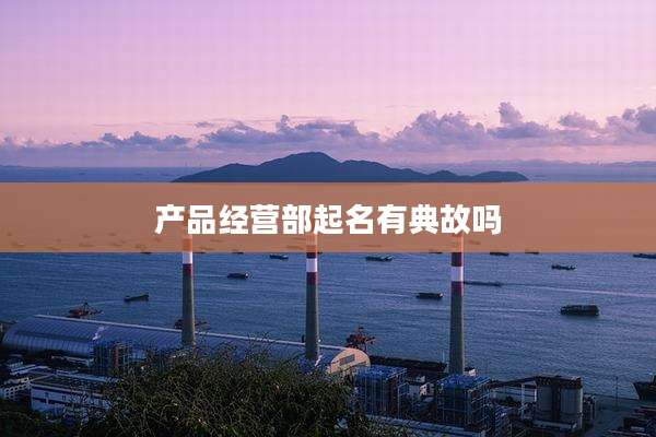 产品经营部起名有典故吗