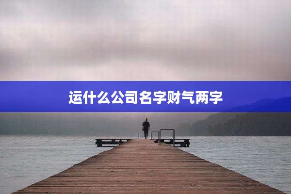 运什么公司名字财气两字