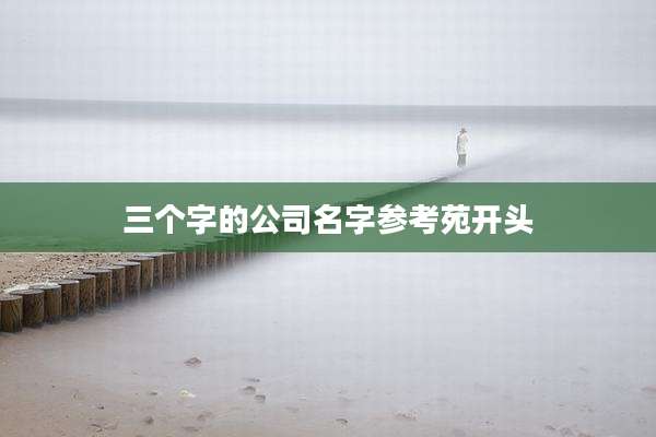 三个字的公司名字参考苑开头