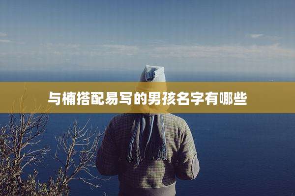 与楠搭配易写的男孩名字有哪些