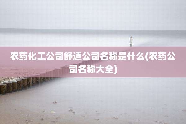 农药化工公司舒适公司名称是什么(农药公司名称大全)