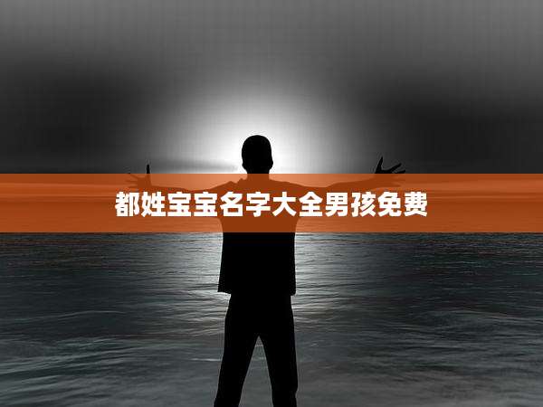 都姓宝宝名字大全男孩免费