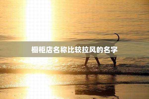 橱柜店名称比较拉风的名字