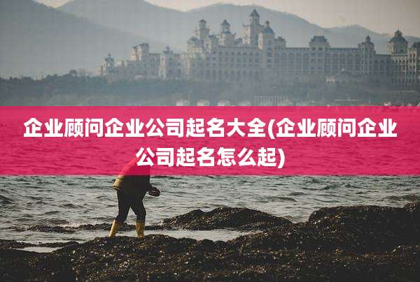 企业顾问企业公司起名大全(企业顾问企业公司起名怎么起)