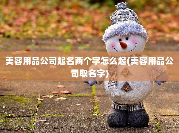 美容用品公司起名两个字怎么起(美容用品公司取名字)