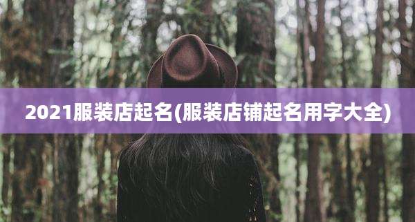 2021服装店起名(服装店铺起名用字大全)