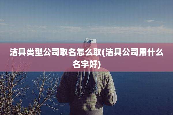 洁具类型公司取名怎么取(洁具公司用什么名字好)