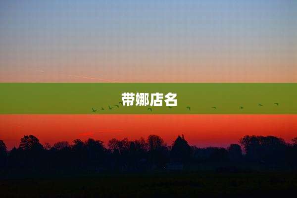 带娜店名
