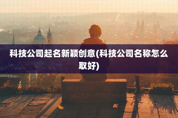 科技公司起名新颖创意(科技公司名称怎么取好)