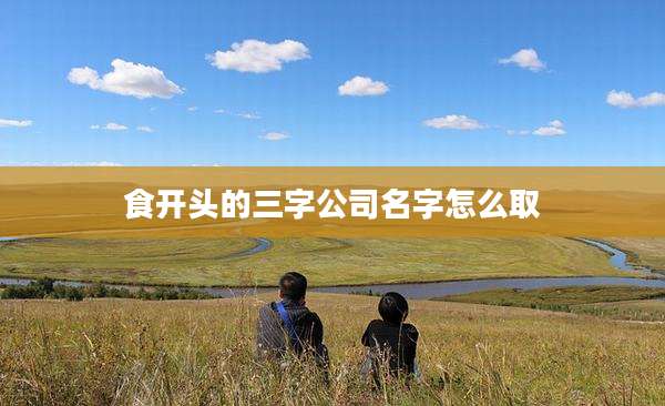 食开头的三字公司名字怎么取