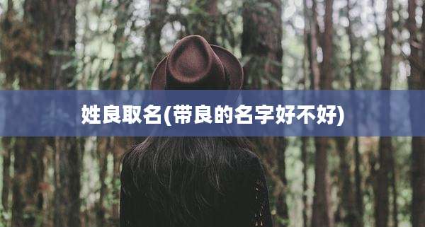 姓良取名(带良的名字好不好)