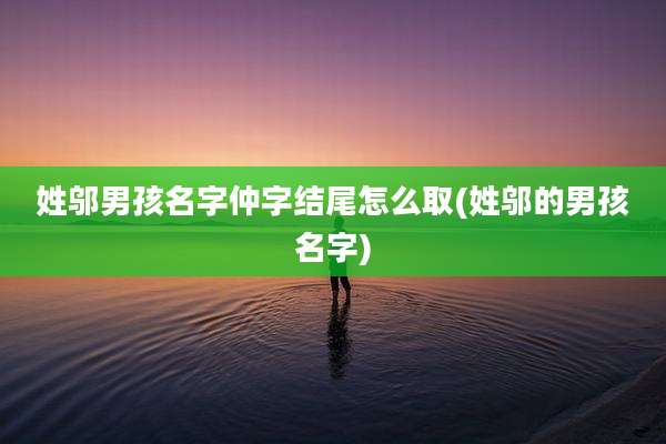 姓邬男孩名字仲字结尾怎么取(姓邬的男孩名字)