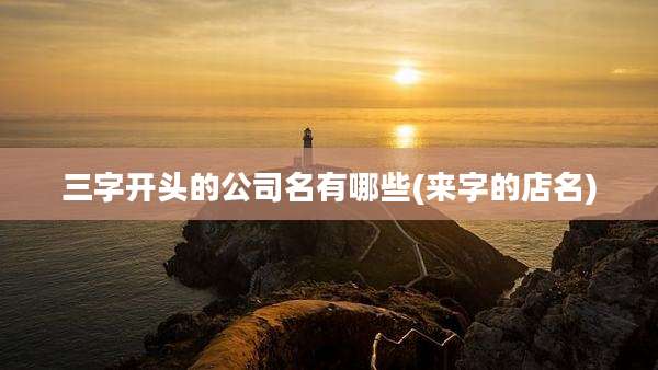 三字开头的公司名有哪些(来字的店名)