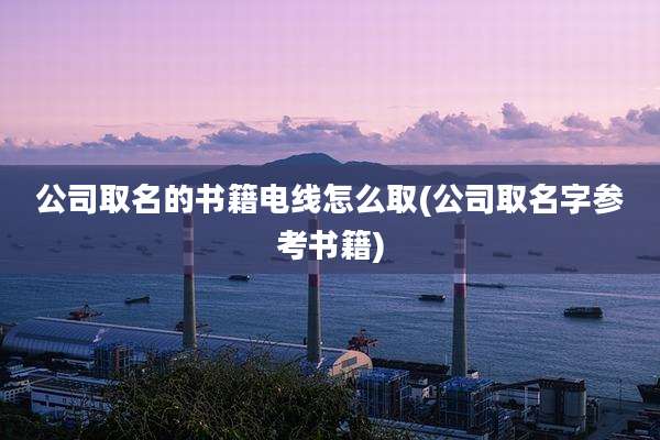 公司取名的书籍电线怎么取(公司取名字参考书籍)