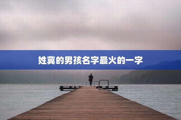 姓冀的男孩名字最火的一字