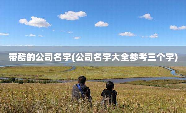 带酷的公司名字(公司名字大全参考三个字)