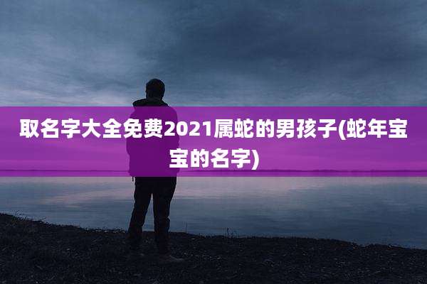 取名字大全免费2021属蛇的男孩子(蛇年宝宝的名字)