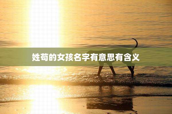 姓苟的女孩名字有意思有含义