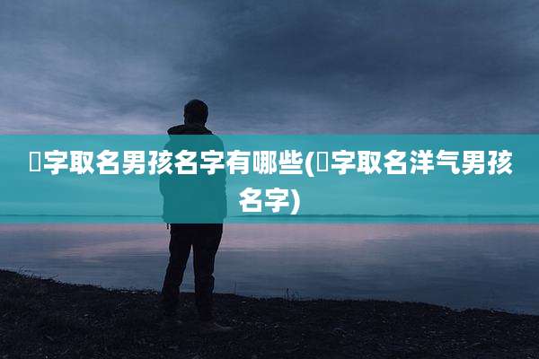 曌字取名男孩名字有哪些(翀字取名洋气男孩名字)