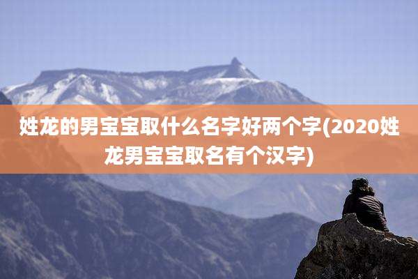 姓龙的男宝宝取什么名字好两个字(2020姓龙男宝宝取名有个汉字)