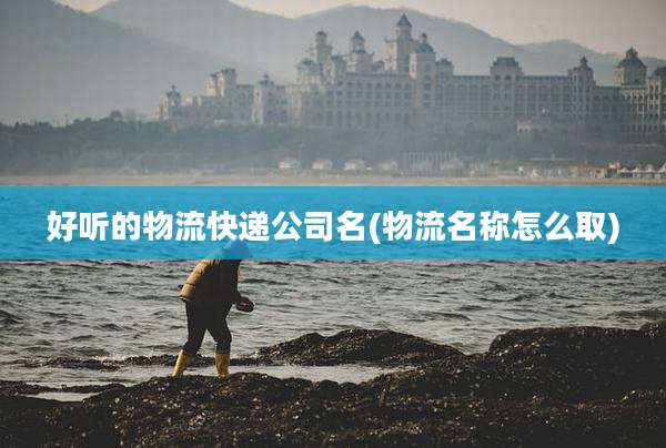 好听的物流快递公司名(物流名称怎么取)